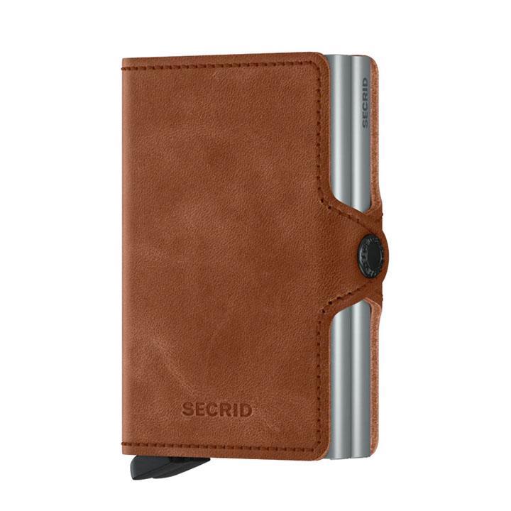 Secrid Twinwallet Vintage Cognac Silver